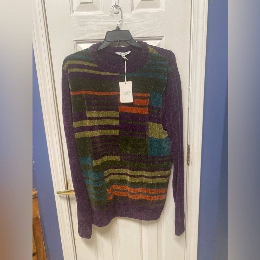 Steve Harvey Abstract Print Crewneck Sweater Size XL